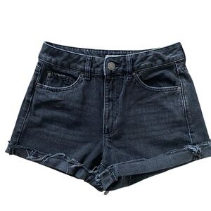 Garage Black Jean Shorts Mom 3